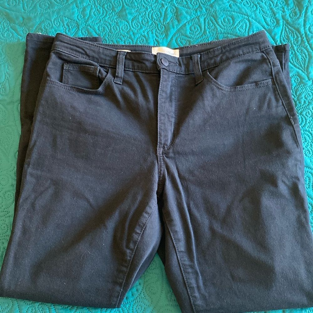 Black high rise skinny jeans